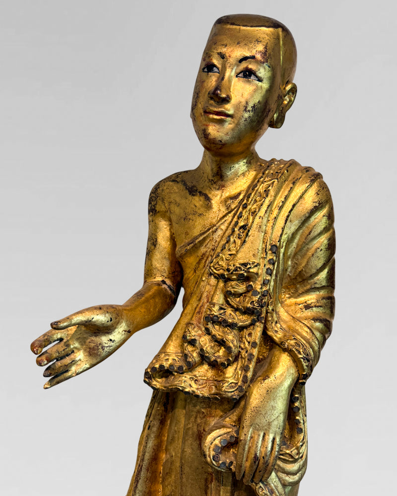 Gold gilded monks from Burma