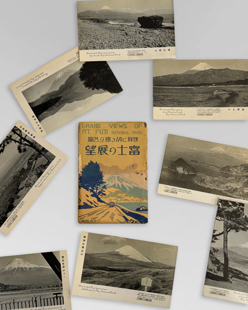 Japanese tourism art and postcards