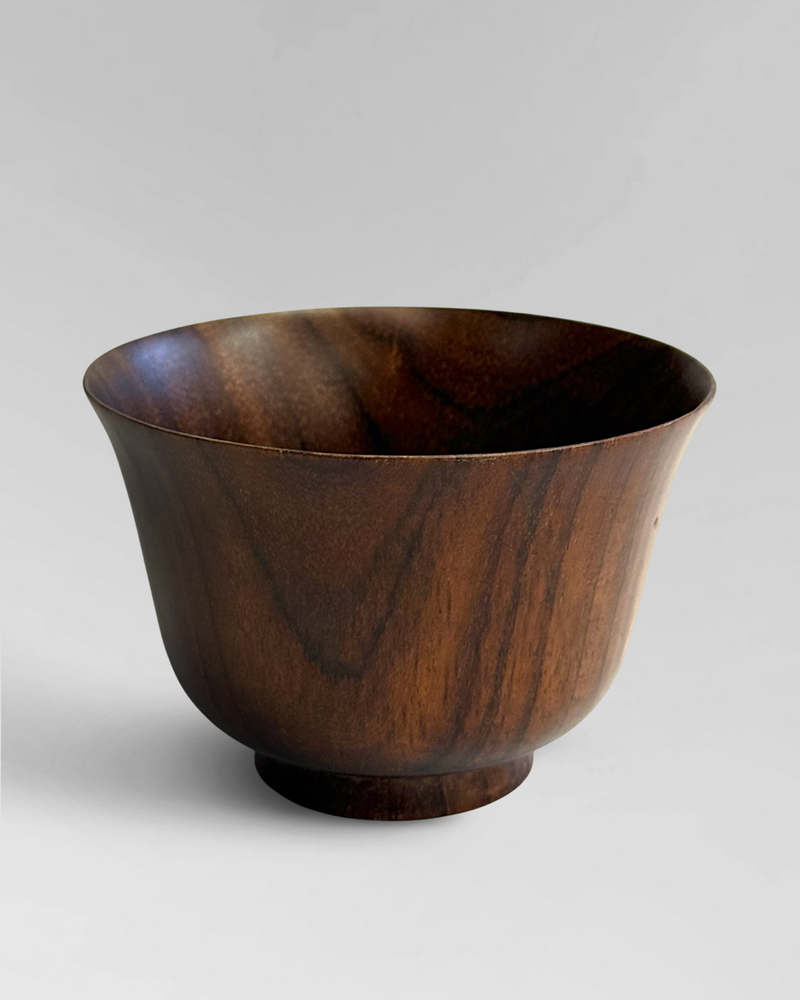 Turned rosewood bowl