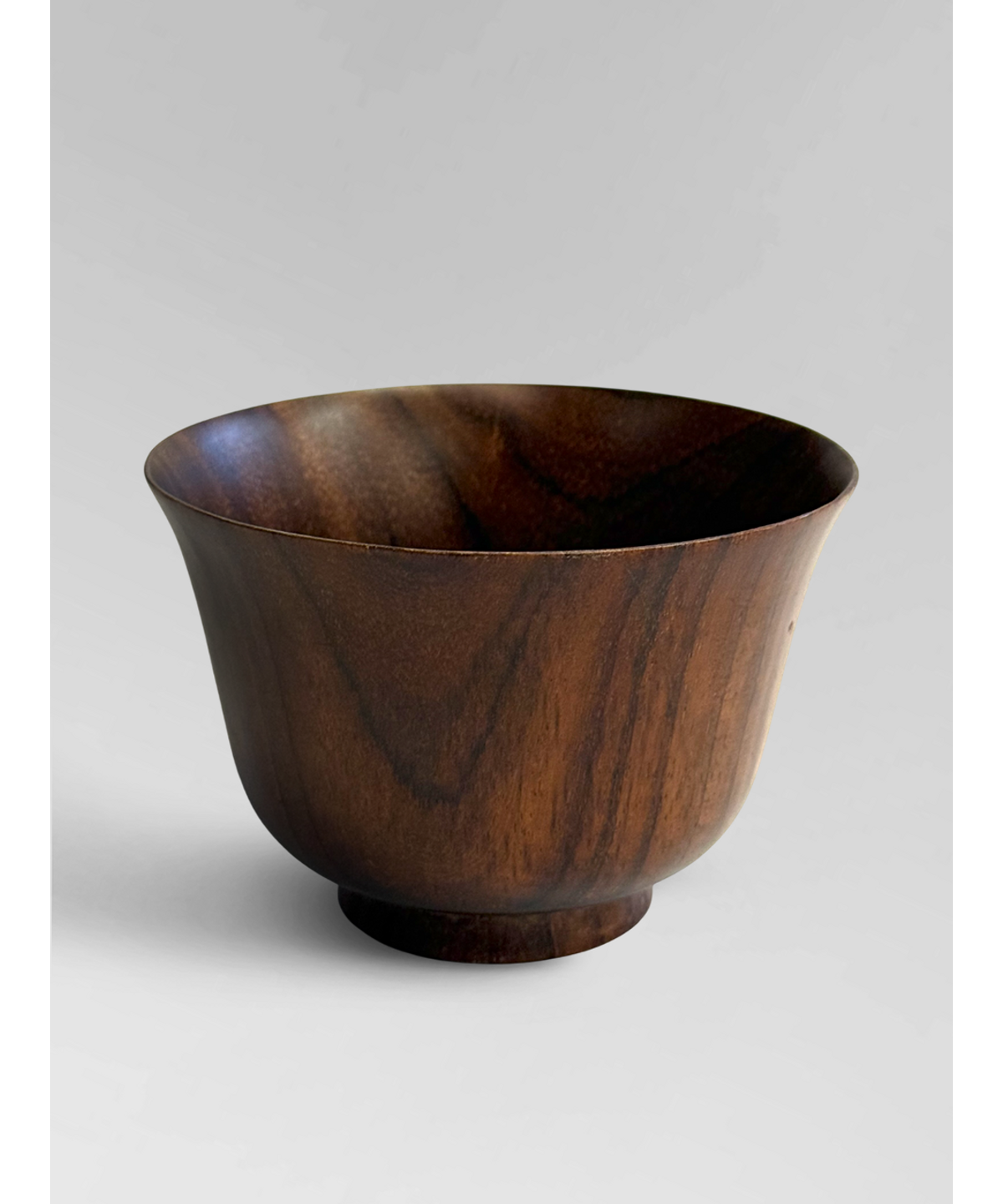 Turned rosewood bowl
