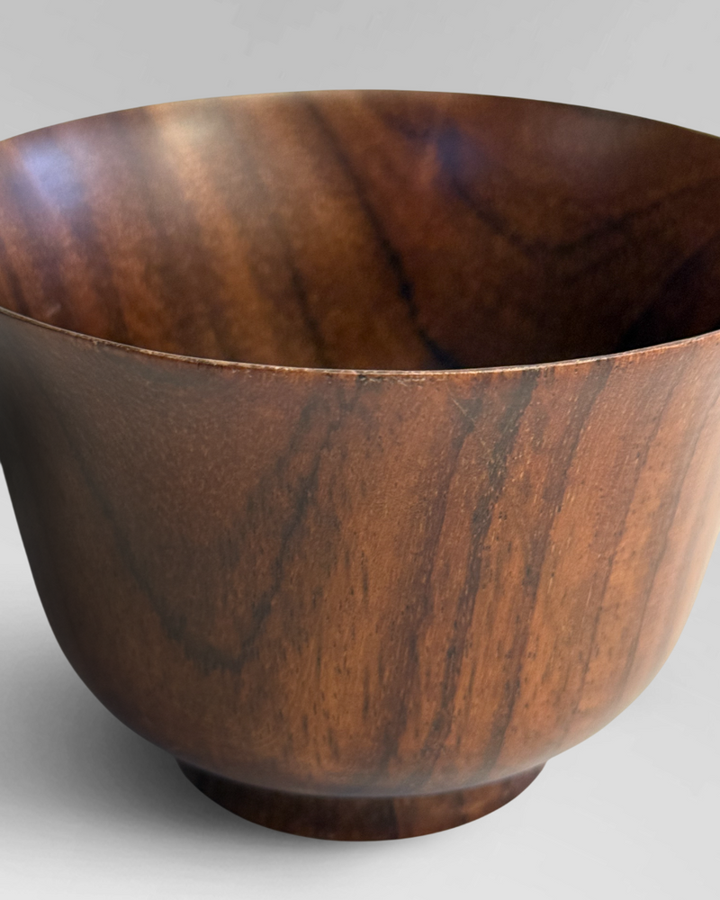 Turned rosewood bowl