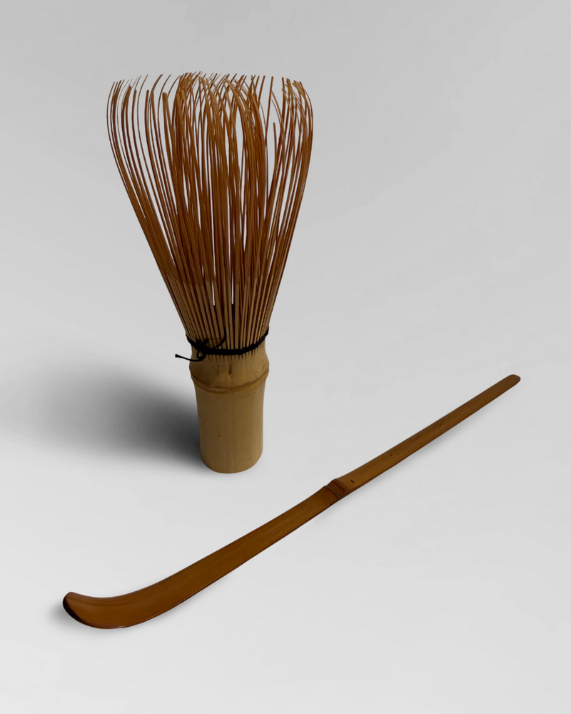 Vintage matcha whisk and scoop