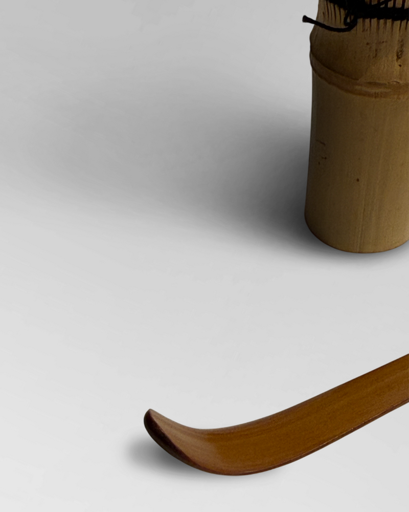 Vintage matcha whisk and scoop