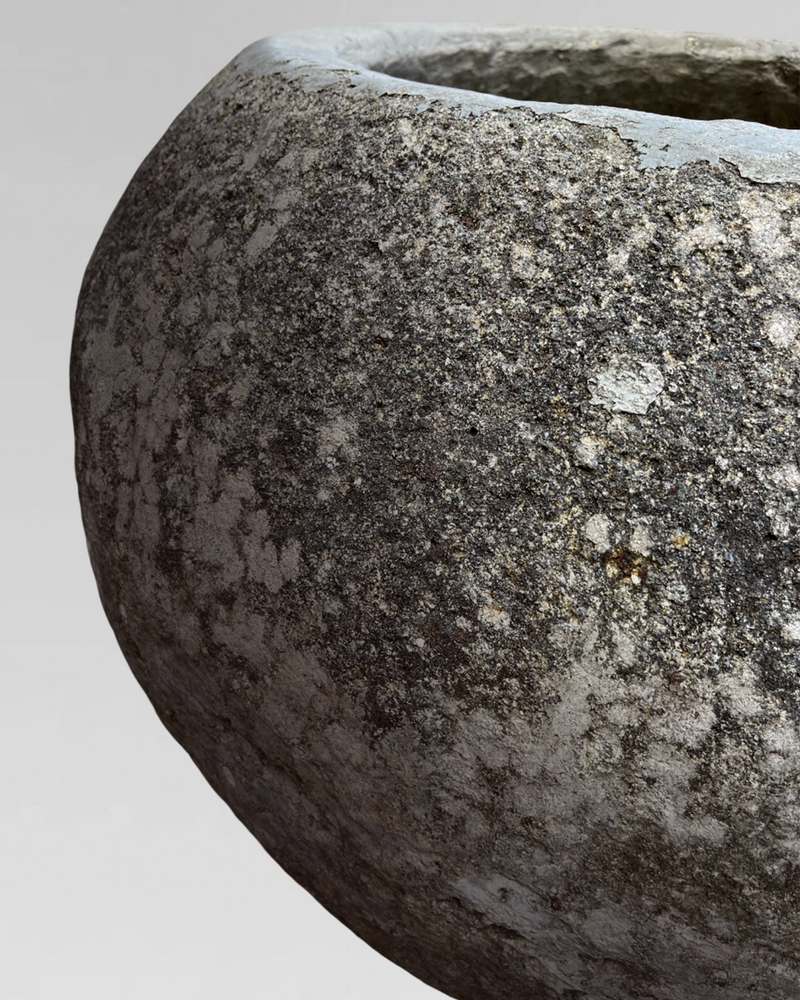 100-300 year old limestone vessel from Java Indonesia 2