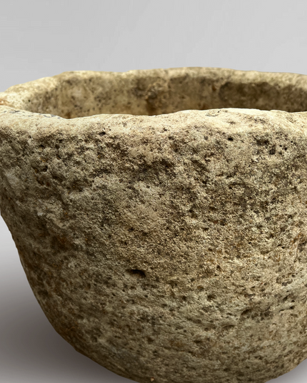 100-300 year old limestone vessel from Java Indonesia 7