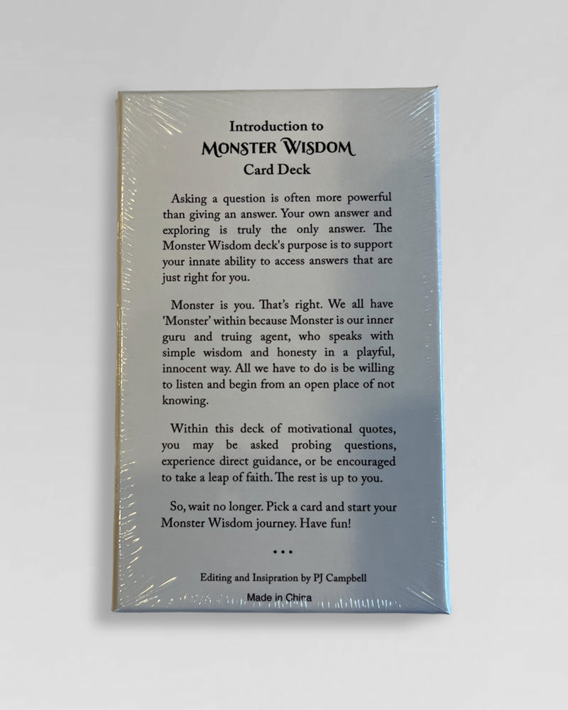 Monster Wisdom Card Deck