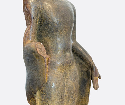 Hand carved stone Buddha