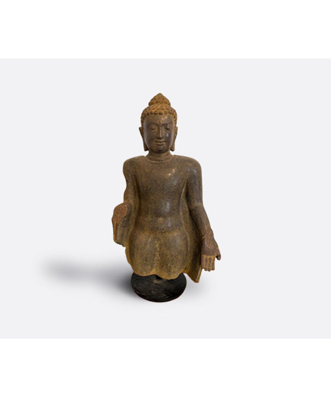 Hand carved stone Buddha