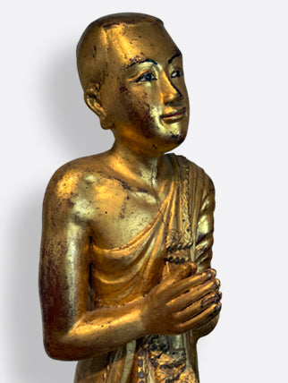 Gold gilded monks from Burma, 19th century&nbsp;
