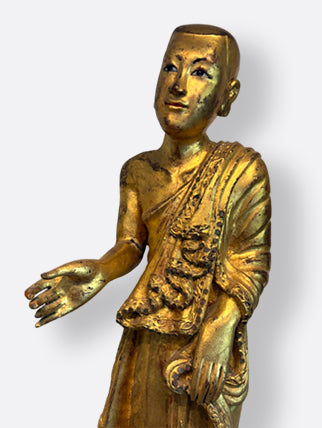 Gold gilded monks from Burma, 19th century&nbsp;