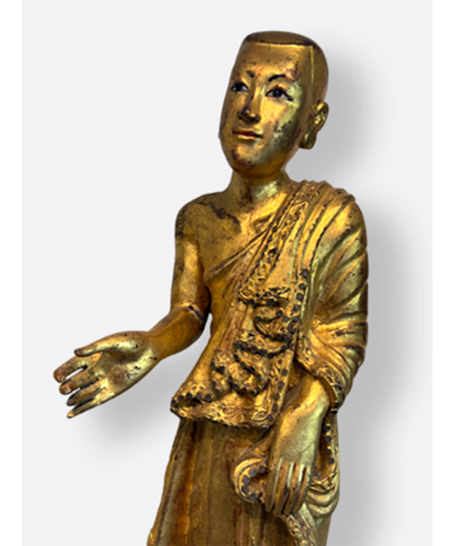 Gold gilded monks from Burma, 19th century&nbsp;