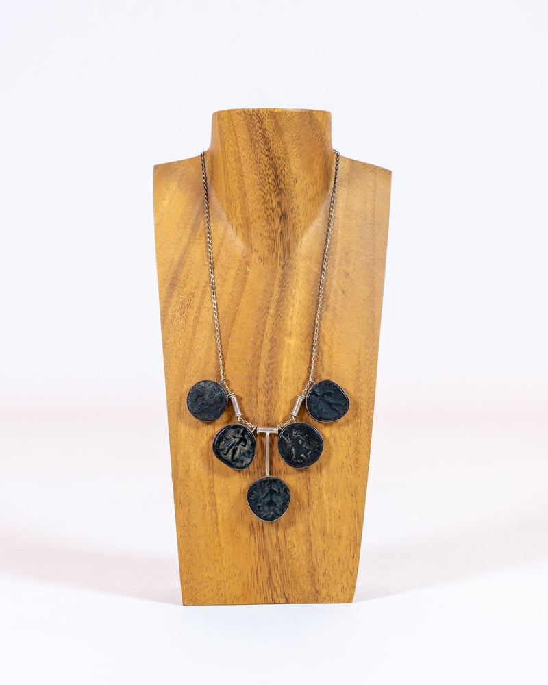 2000 Year Old Kushan Empire Copper Coin Necklace