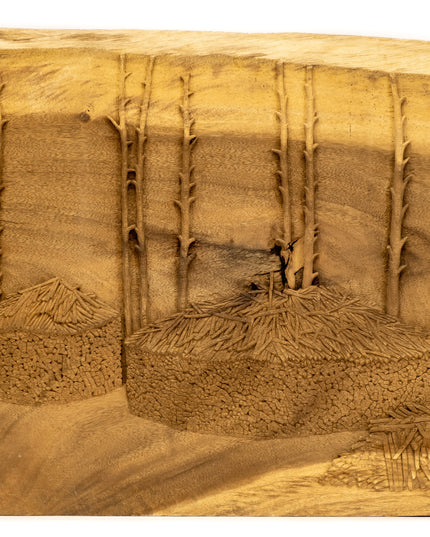 "Log Huts" Studio Carving, David Alan Original Design