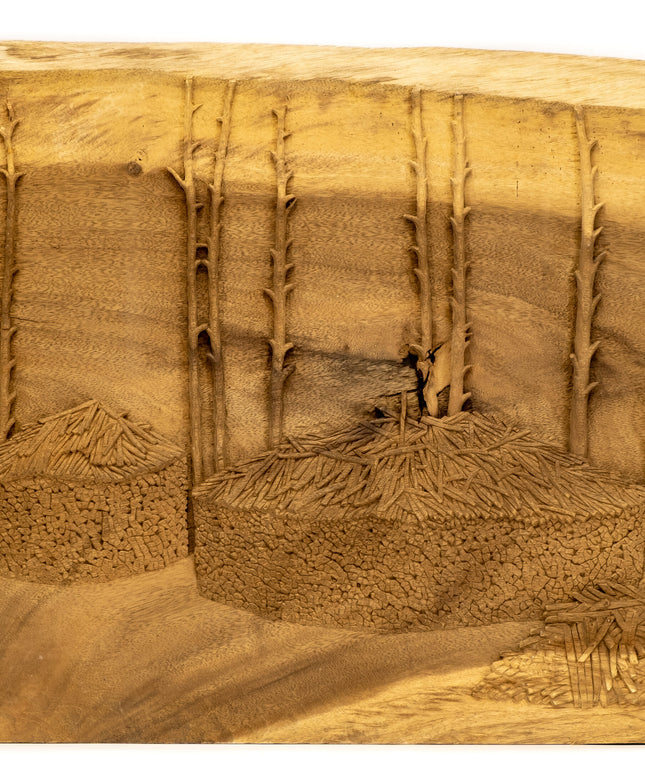 "Log Huts" Studio Carving, David Alan Original Design