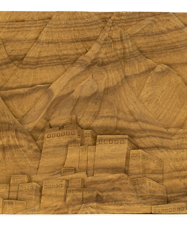"Tibetan Monastery" Studio Carving, David Alan Original Design