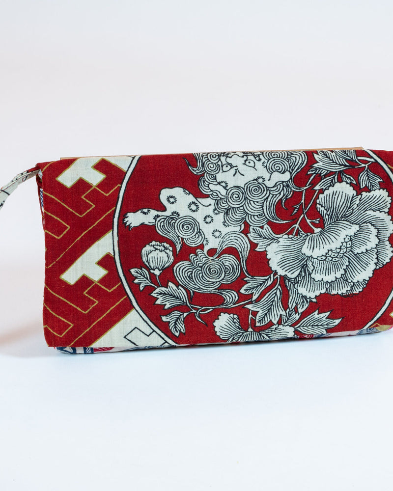 David Alan Designs Clutch Purse of Vintage Kimono Fabric