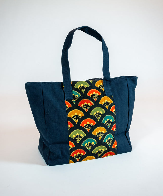 David Alan Designs Tote Bag of Vintage Kimono Fabric.