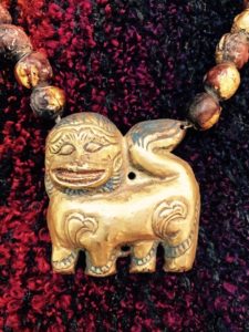 Magnificent Snow Lion Pendants from Tibet