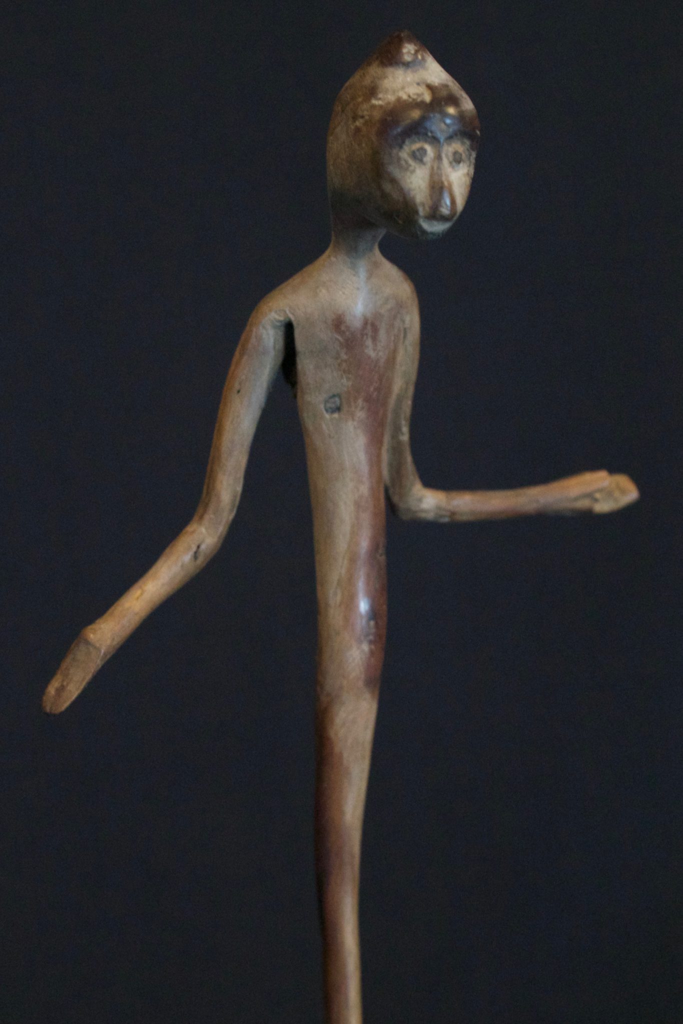 Magic Amulet/Talisman Figure, West Sumba Island, Lesser Sunda Islands, Indonesia, Anakalang village Mid 20th c, Wood Magic amulet used for healing rituals. Sold