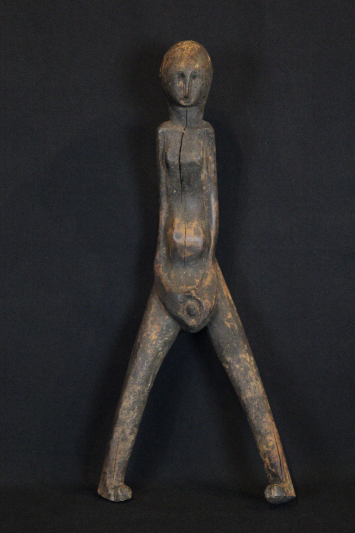 Magic Talisman Figure, Flores Island, Lesser Sunda Islands, Indonesia, Bajawa village, Mid 20th c, Wood Used for healing rituals. 15 ½” x 6 ½” x 4”, $320.