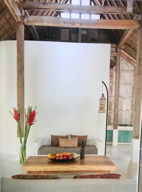 Javanese Joglo style open beam framework blended with western style architecture. image from 'Seen Unseen' book by Alejandra Cisneros