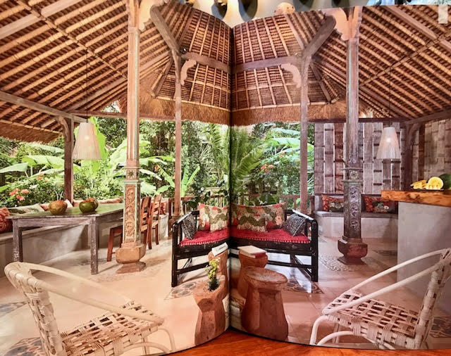 Javanese Joglo style open beam framework blended with western style architecture. image from 'Seen Unseen' book by Alejandra Cisneros